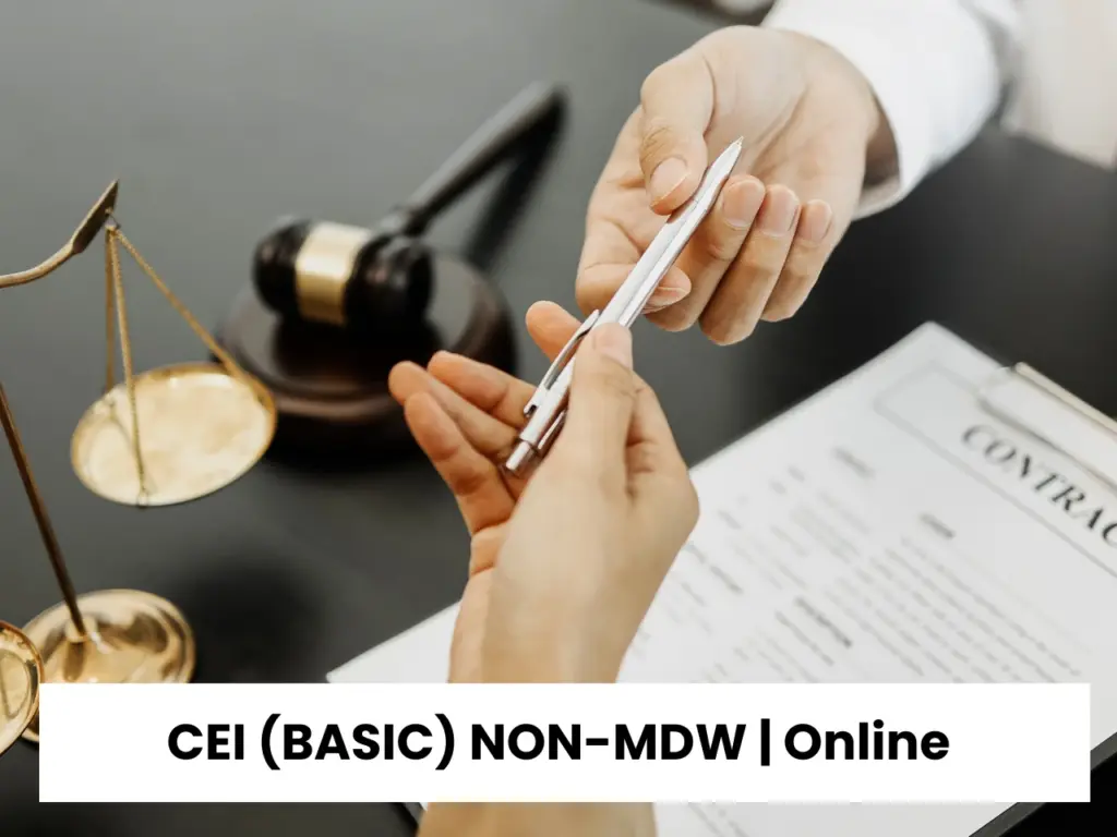 CEI Course Basic Non-MDW Online