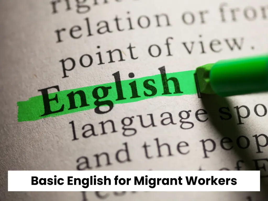 Basic English for Migrant Workers Course